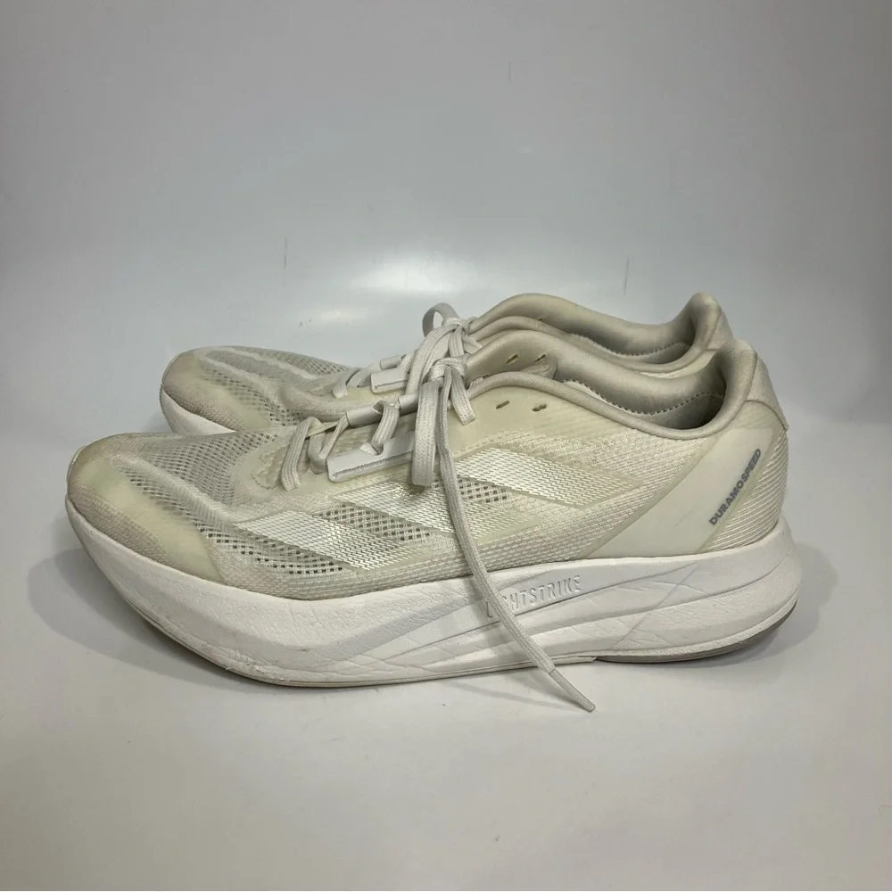 Adidas Durango Speed all white‎ sneakers light strike men’s size 9 running shoes